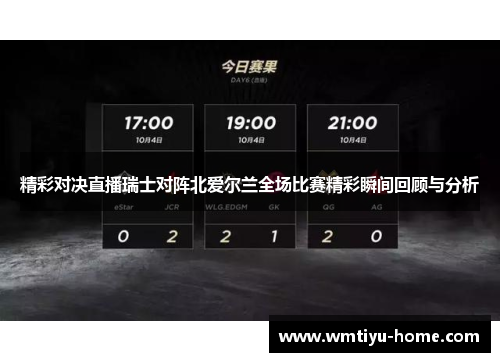 精彩对决直播瑞士对阵北爱尔兰全场比赛精彩瞬间回顾与分析